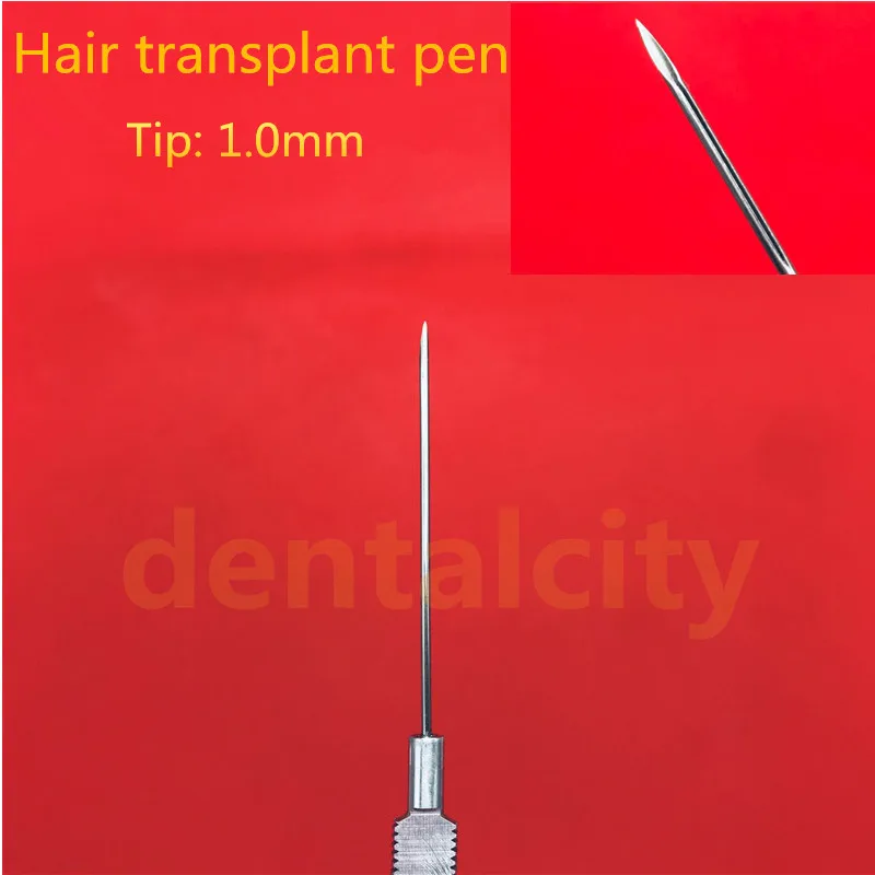 Лучший 1,0 мм имплантированный вручную инструмент для посадки волос бровей инструмент для трансплантации волос ручка для посадки волосяных фолликул ручка для посадки - Цвет: Pen tip(1.0mm)