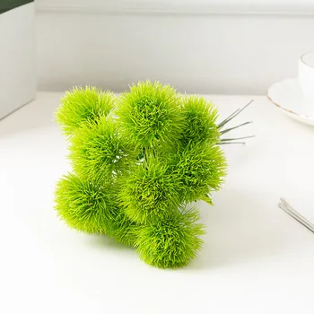 

10 sticks/bunch Dandelion plastic flower vases for home decoration accessories new Year christmas wedding decorative fake plants