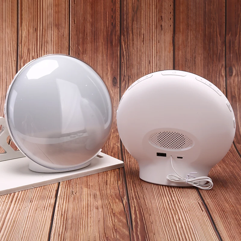 Будильник Wake Up Light цифровой будильник природа ночник часы Sunrise красочный свет с природными звуками fm-радио