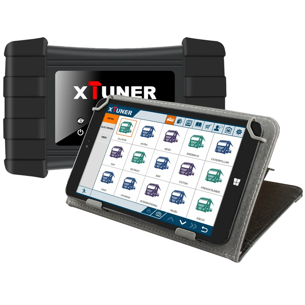  XTUNER T1 HD Heavy Duty Trucks OBD2 Car Auto Diagnostic Tool With Truck Airbag ABS DPF EGR Reset OB