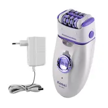 Kemei, новинка, 2 в 1, женское бритье, шерстяное устройство, нож, Женская бритва, эпилятор, Электрический перезаряжаемый бритвенный KM-2668, водостойкий эпилятор