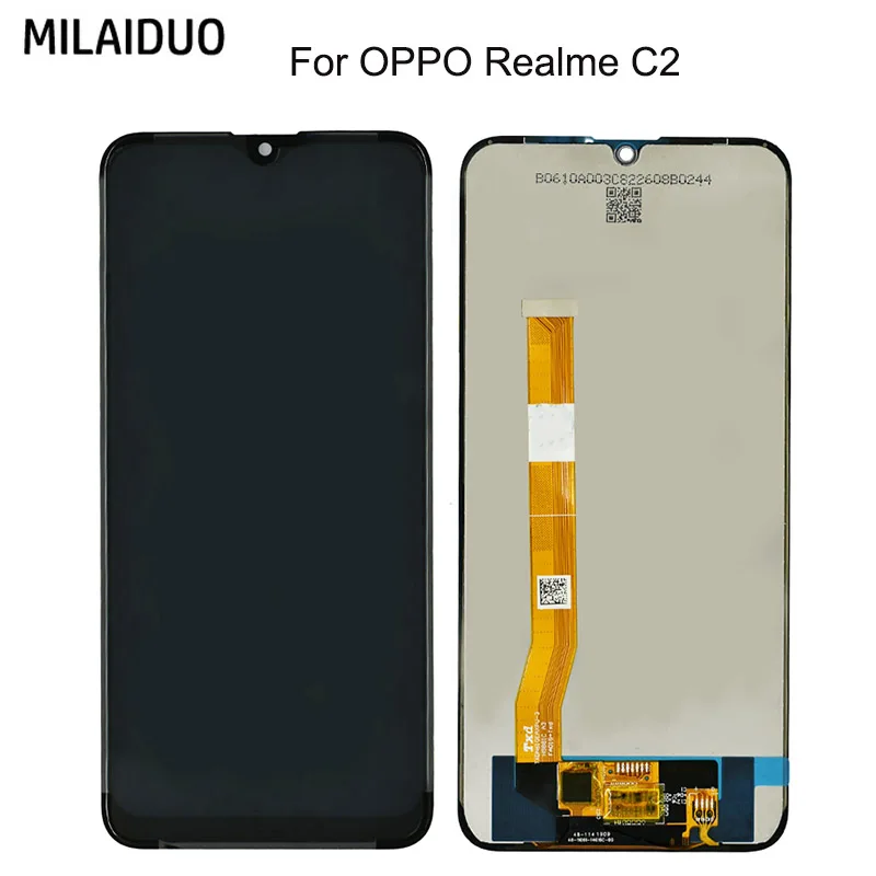 

LCD Display For OPPO Realme C2 RMX1941 LCD Display Touch Screen Digitizer Glass Combo Assembly Replacement Parts 6.1 inches TFT