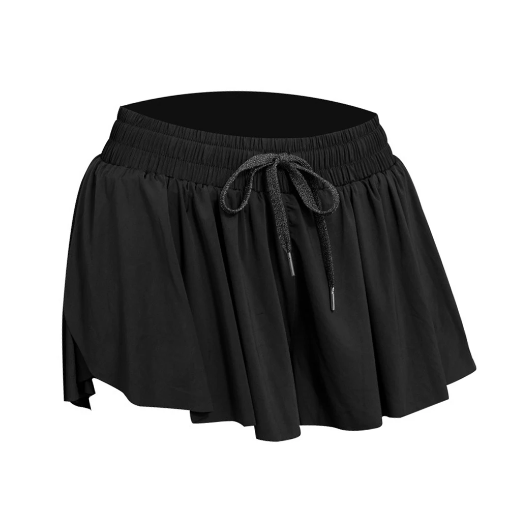 Vrouwen Yoga Shorts Quick Dry Nep Tweedelige Running Elastische Taille