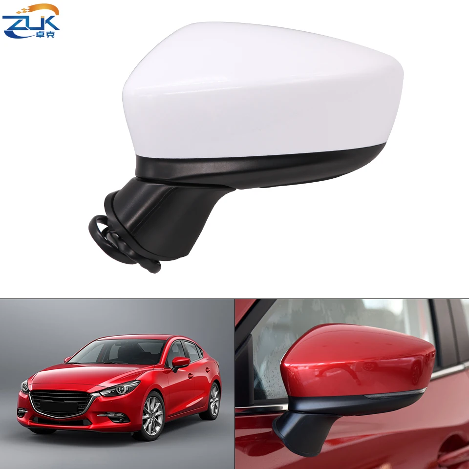 Автомобильное зеркало заднего вида ZUK для наружной двери в сборе MAZDA 3 AXELA BN BM 2017 2018