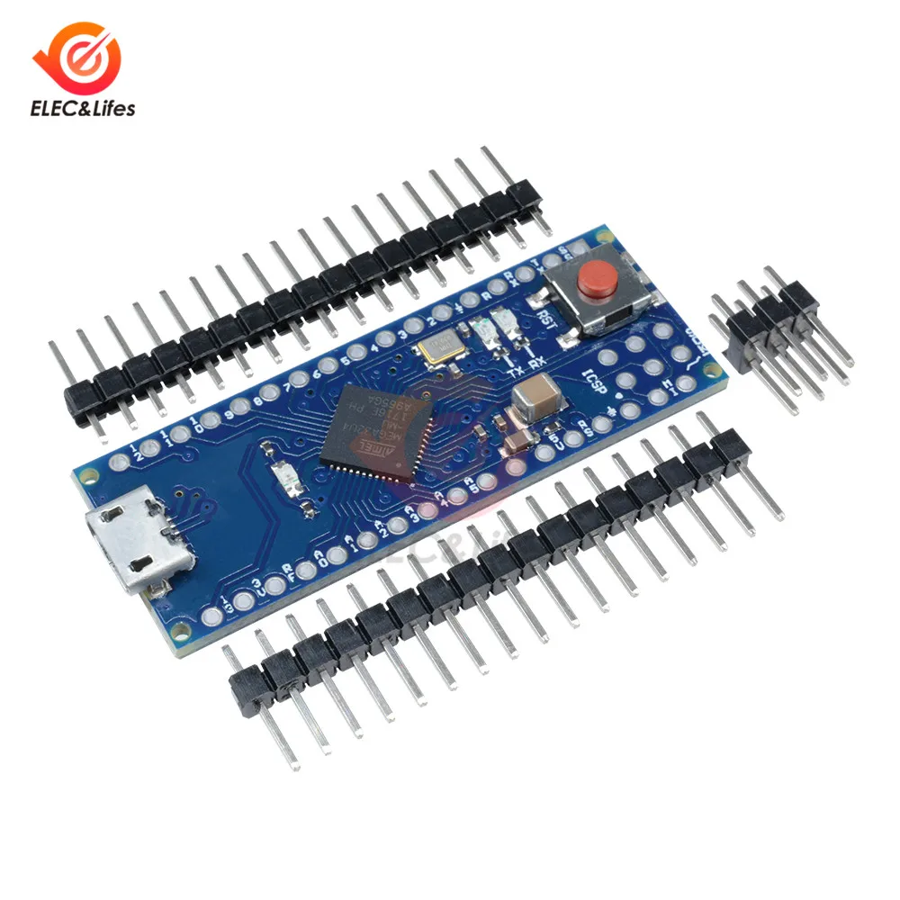 Микро-ATmega32U4 5V 16 МГц заменить мини-видеокамера-регистратор с креплением к Плата расширения модуль для Arduino Micro USB ICSP с 2 ряда цифровой Pin-код для leonardo