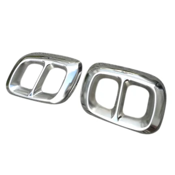 

2Pcs Stainless Steel Chrome for Mercedes Benz GLA Class X156 Car Exhaust Muffler Cover Trim