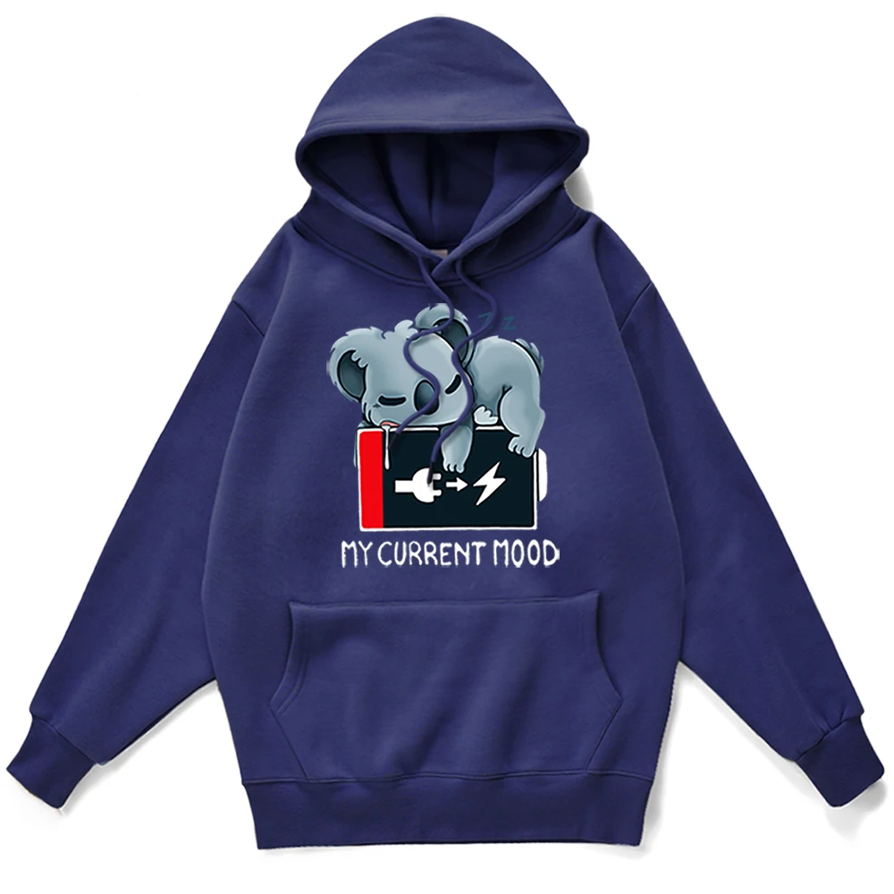 

Mens Sweatshirts Cute Little Bear Fell Asleep My Current Mood Sleep Tracksuits Man Hip Hop Street Hoodie Com Fortable Hoodies