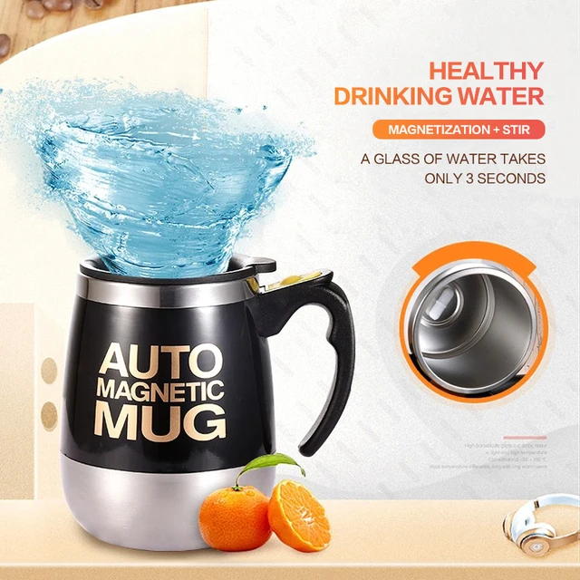 $US $12.31  Automatic stirring cup coffee cup stainless steel office portable magnetic cup electric rotating ma