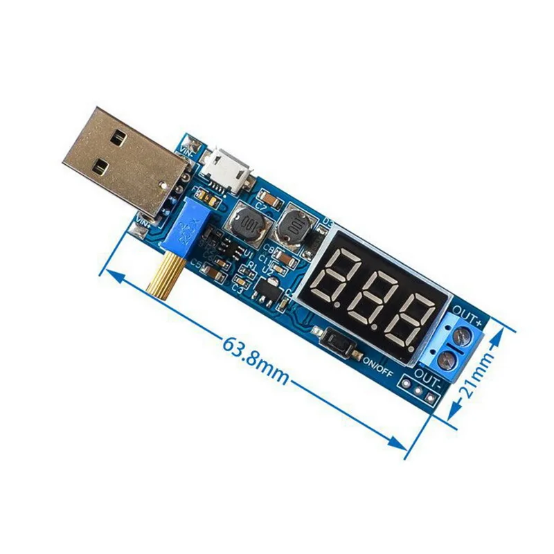 DC USB Шаг Питание при напряжении от 5 В до 3 V 9 12 24 постоянного тока плата