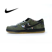 NIKE SB DUNK низкая камуфляжная Мужская обувь для скейтбординга Новое поступление модные повседневные кроссовки Низкий верх плоский уличный спортивный светильник