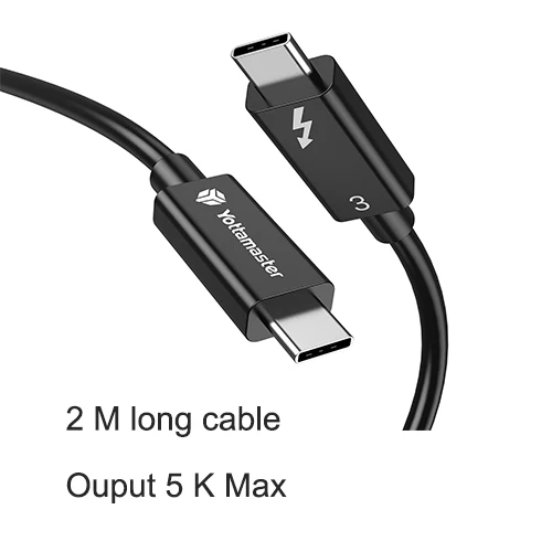 hard disk box 3.5 Yottamater 100W USB C To USB Type C Cable 40Gbps support 8 K Max 5A20V for MacBook iPad Pro USB-C Data Cable 1 M C to C cable external hdd enclosure HDD Box Enclosures