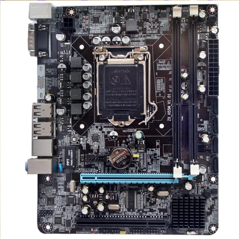 

P55-1156 Powerful Accessories Desktop Gaming CPU Interface Motherboard High Performance Parts USB Computer Mainboard 6 Channel