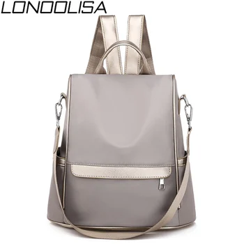 

Women's high quality Oxford 3 in 1 backpack waterproof anti-theft Solid bags college wind Ladies Large Capacity Bagpack