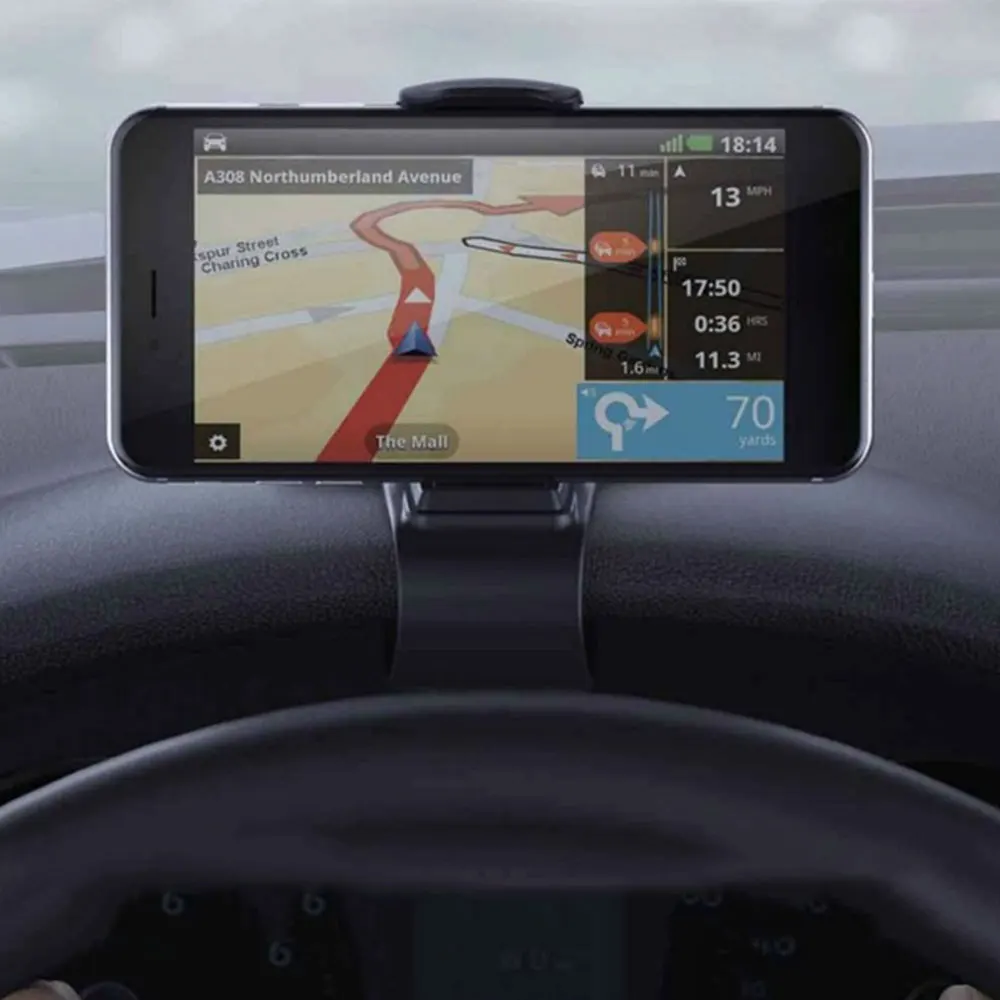 Gps держатель для телефона универсальная подставка для автомобиля HUD дизайн ABS черный корпус