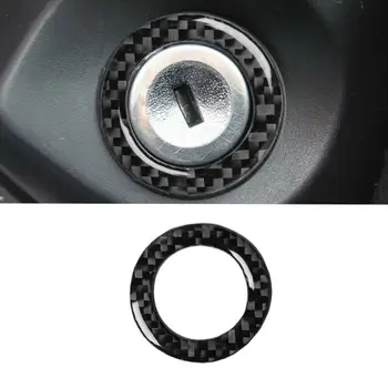 

For Ford Mustang 2009-2013 Start Stop Switch Ring Carbon Fiber Start Stop Switch Ring Decor Cover Useful