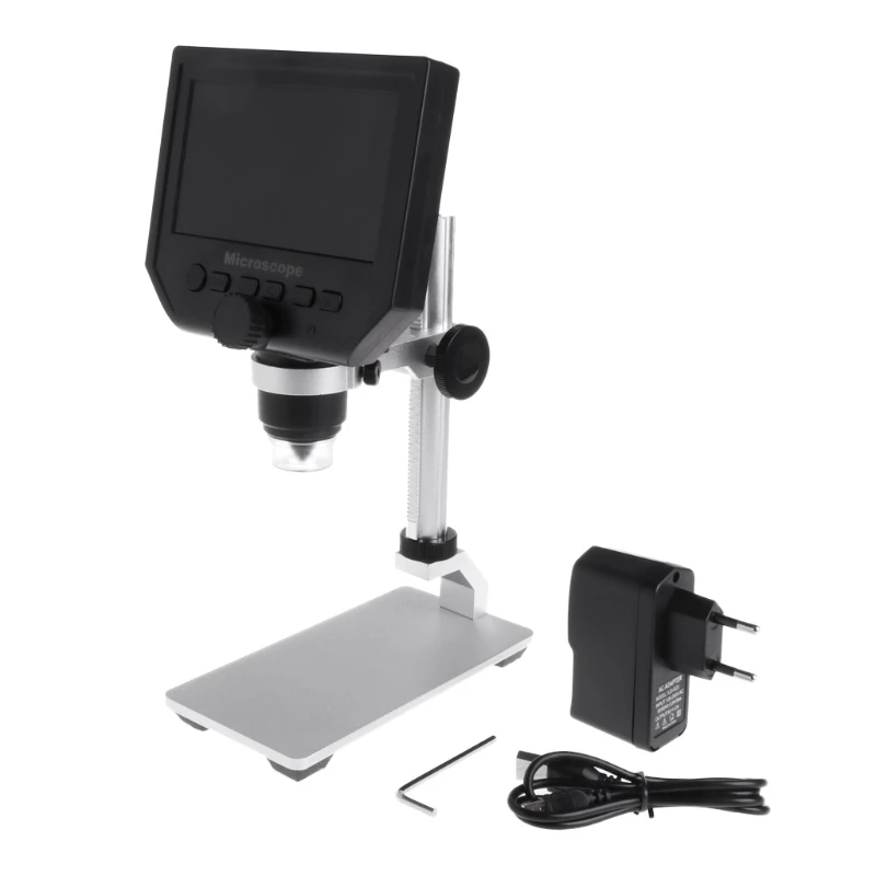 

G600 4.3" LCD Digital Microscope LED Zoom 1-600X 3.6MP HD Camera Video Recorder