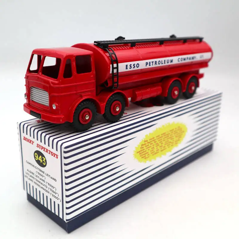 Camion Dinky Supertoys Atlas - Leyland Octopus Tanker Esso - Métal Rouge - Neuf En Boîte