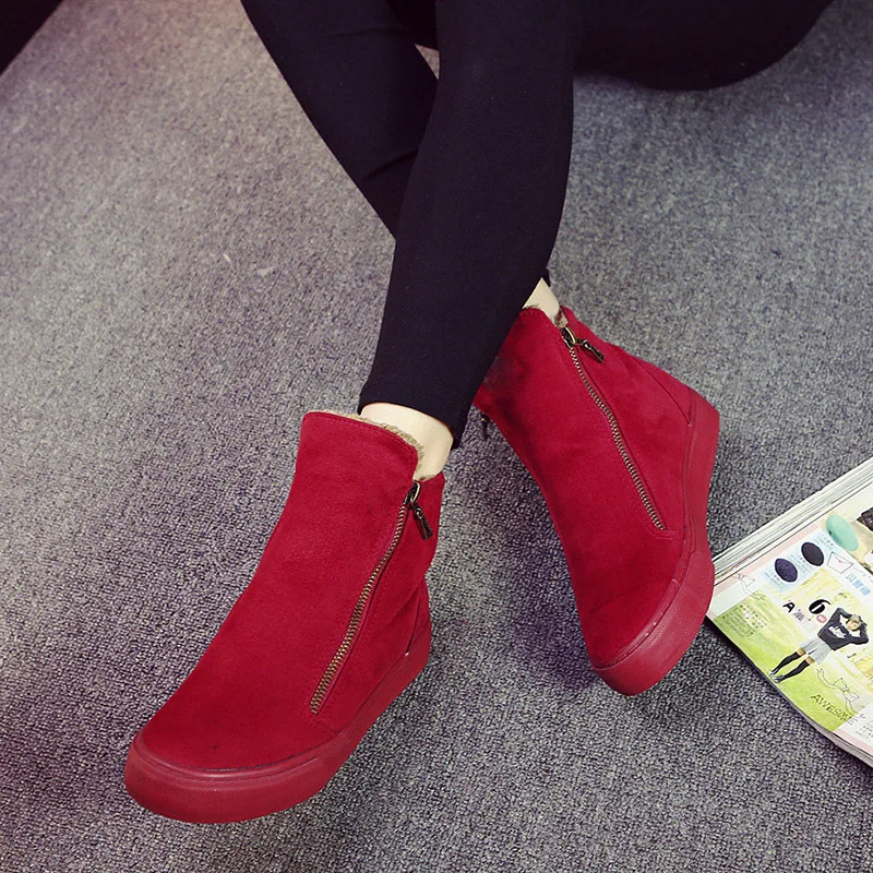 Cena Buty zimowe śniegowe damskie buty zimowe Zip ciepłe pluszowe na mroźna zima moda buty damskie słodkie panie marka kostki Botas 2019