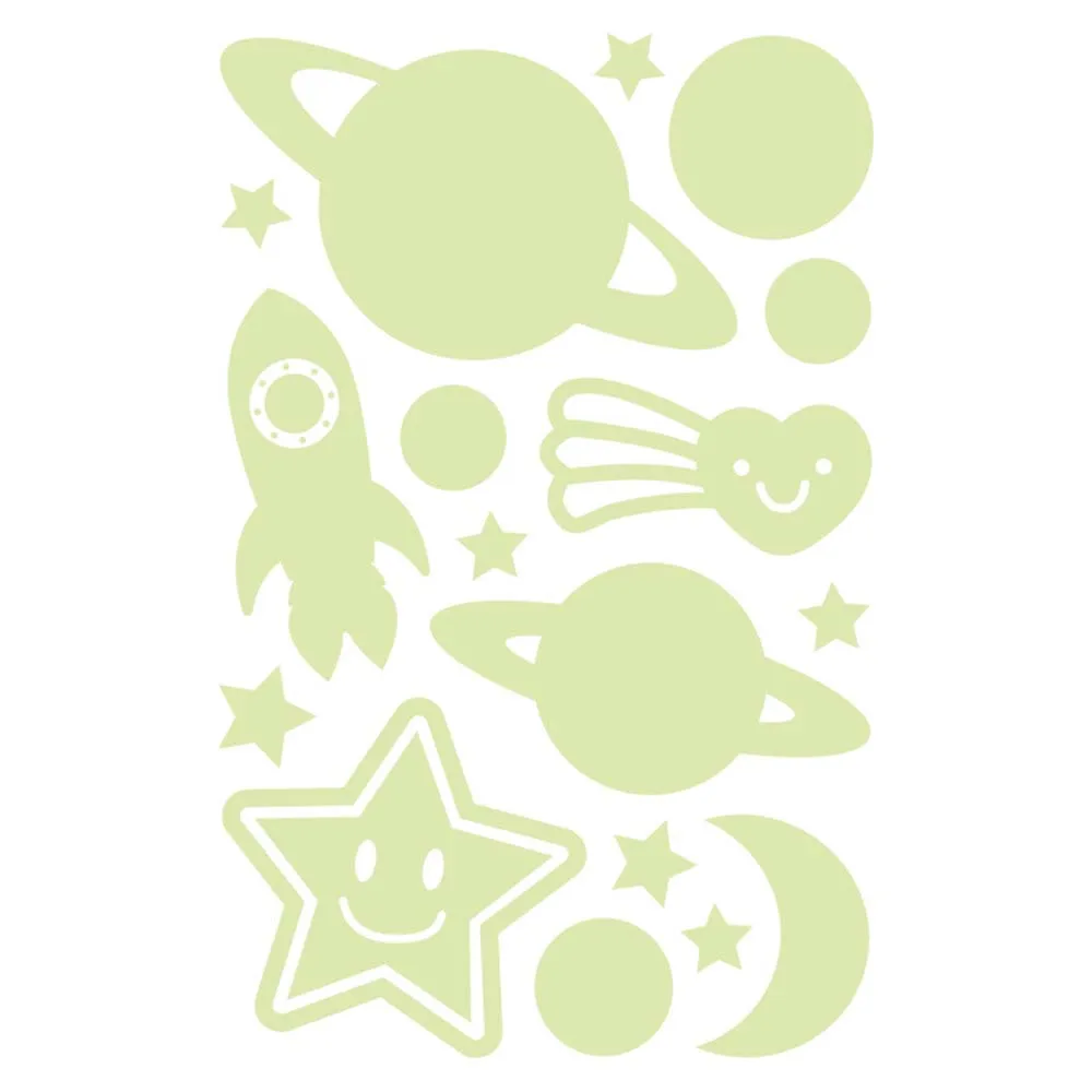 Bedroom Ceilling Home Decor Glow In Dark Moon Universe 3D Luminous Fluorescent Bubble Sticker Stars Dots Kid Room Wall Art Decor luminous wall stickers fluorescent stickers 3d wall stickers