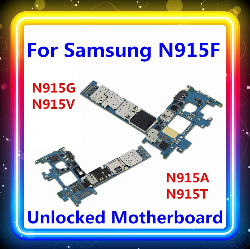 Разблокированный MB для samsung Galaxy Note 4 N915G N915F N915A N915T N915V материнская плата 32 Гб note 4 материнская плата Android OS карта/панель