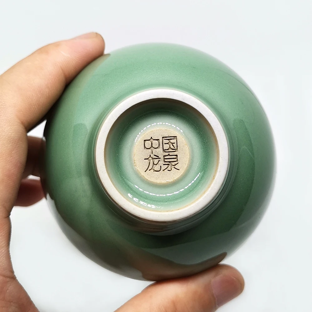 Китайская чайная чашка 160 мл фарфоровая китайская Longquan Celadon церемония посуда для