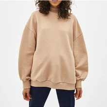 Autumn Knitted Casual Sweatshirt Women O Neck Long Sleeve Khaki Oversized Hoodies Loose Jumper Sweatshirts Female