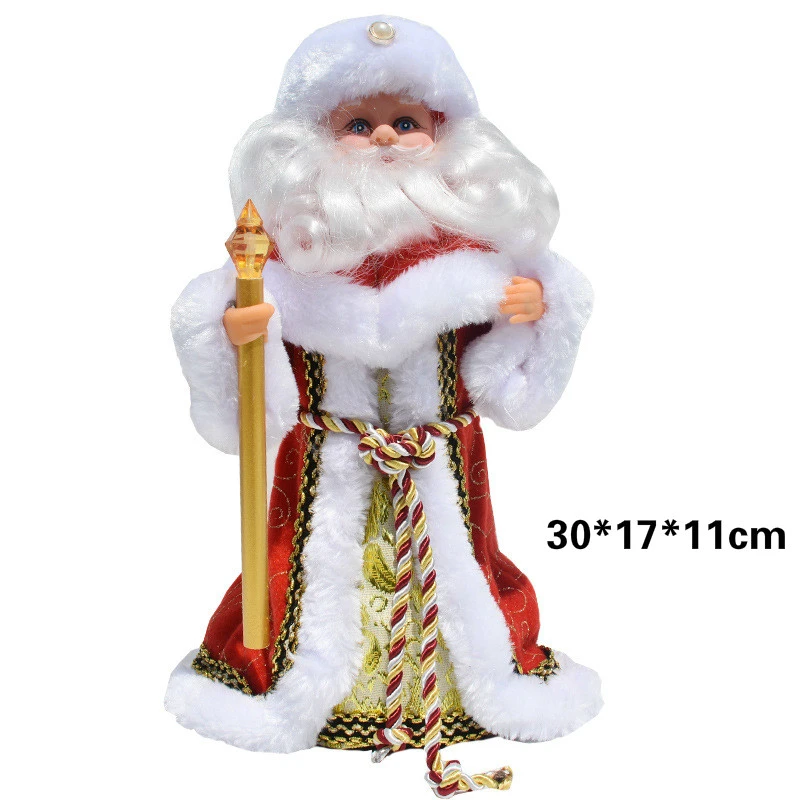 サンタモデル人形クリスマス人形電気サンタクロース音楽人形ロシア少年クリスマスデコレーションクリエイティブギフト Aliexpress Home Garden