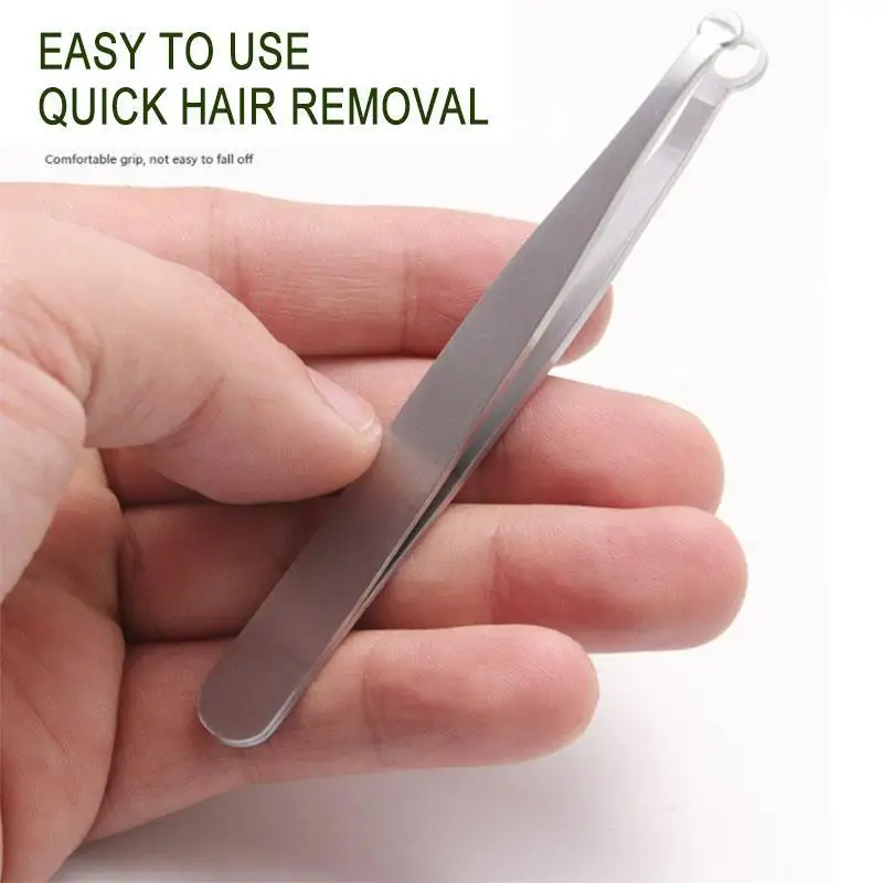 Universal Nose Hair Trimming Tweezers Stainless Steel Eyebrow Nose Hair Scissors Manicure Facial Trimming Makeup Tools tweezer tool