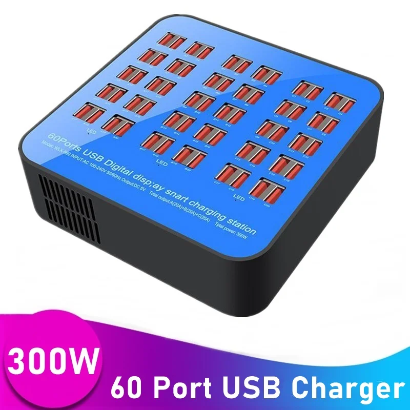 Быстрое зарядное устройство Tongdaytech 300 Вт с несколькими USB-портами портативная
