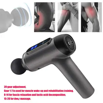 

LCD Display Fascia 20 Gears Electric Relieve Soreness Muscle Massager Gift Deep Tissue Pain Relief Handheld