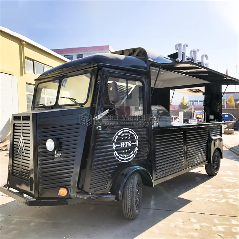 Description Picture 6 of itemBelyoo Electric Gas Grill Truck Ice Cream Coffee Van Hot Dog Halal Food Cart Hot Dog Commercial Mobile Trailer