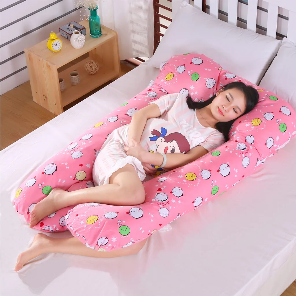 Беременная Женская Подушка для беременных Спящая u-образная подушка для живота u-образная подушка для ухода на талии подушка для сна 2