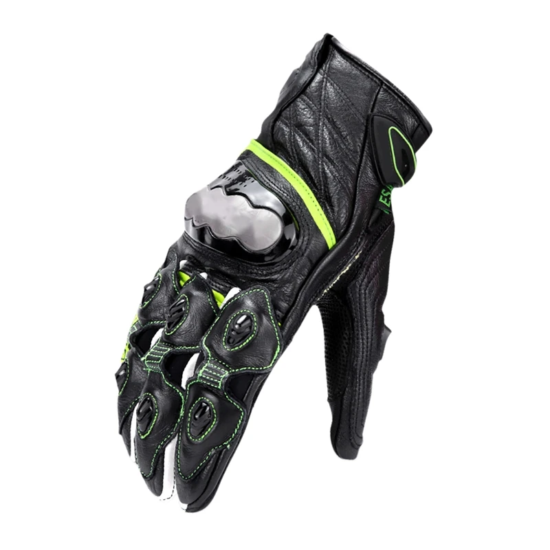 Перчатки из чистого титанового золота, полностью металлические перчатки для мотокросса, мотогонок, гоночных велосипедов, длинные перчатки