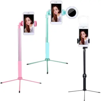 

Bluetooth Selfie Stick Tripod with Ring Light Selfie 360 rotation Beauty Portrait Fill Lighting for iPhone XS 7plus