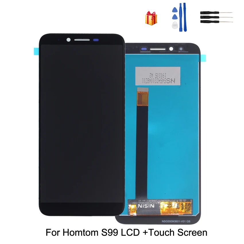 Для HOMTOM S99 ЖК-дисплей сенсорный экран дигитайзер для HOMTOM S99 экран дисплей ЖК-Телефон Запчасти Бесплатные инструменты