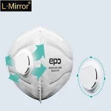L. Mirror 1 шт. модная унисекс Нетканая ткань дышащая Анти-пыль анти-загрязнения маска фильтр из активированного угля респиратор рот муфта