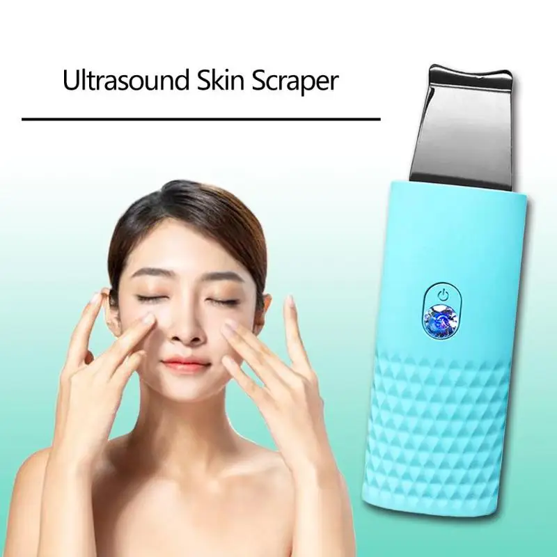 

Ultrasonic Ion Skin Scrubber USB Rechargeable Face Pore Deep Cleaner Machine Women Beauty Face Skin Care Tool Device