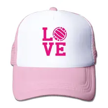 Унисекс Кепка водителя грузовика люблю волейбол Мужская Регулируемая сетчатая Кепка забавная Кепка пика