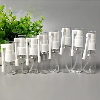 

5Pcs/lot 10ml 15ml 20ml 30ml Empty Plastic Nose Spray Bottle Medicine Atomizer Pump Nasal Sprayer Refillable Straight Nozzle