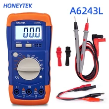 HONEYTEK цифровой измеритель индуктивности электронный измеритель емкости Lc Метрическая индуктивность/конденсатор тестер Электрический 20A Тестовые провода