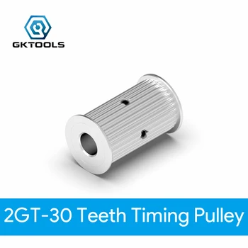 

GKTOOLS GT2 2GT 30 Teeth Tooth Idler Timing Pulley Bore 8mm for 30mm timing Belt Used In Linear 3D Printer Parts