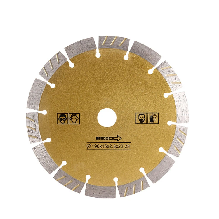 

DB38 Mixed Segments Turbo Diamond Cutting Disc 8 Inch D190mm Sharp Saw Blades without Chipping Sintered Diamond Cutter 10PCS