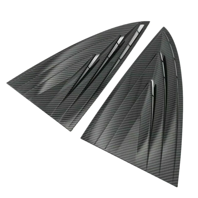 Для Tesla модель 3 углеродного волокна стиль заднего стекла жалюзи аксессуары для отделки 2 шт