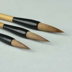 Ensemble de stylos à encre, 3 pièces, brosse d'écriture chinoise, crochet de cheveux, ligne, calligraphie, paysage d'oiseau chinois, peinture à l'encre 