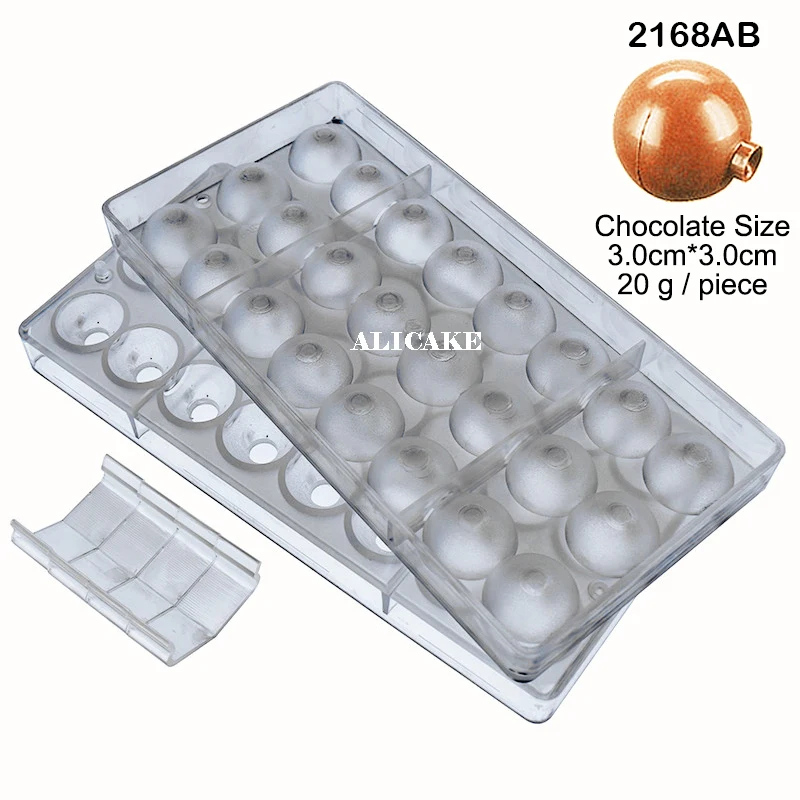 2168CD 3D формы для шоколада, конфет, бар, формы из поликарбоната, пластиковый лоток для выпечки торта, кондитерских изделий, пекарни, инструменты для шоколада, форма для конфет - Цвет: 2168CD