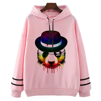 

Panda Hunter Hoodie Women Autumn Hoodies Women　O Neck Harajuku Casual Camisa Tops Sweatshirt