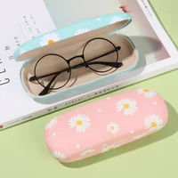Portable Glasses Case Daisy Flower Sunglasses Bags Reading Eyeglasses Box Women Eyewear Protector Storage Hard Eyeglasses Cases 2