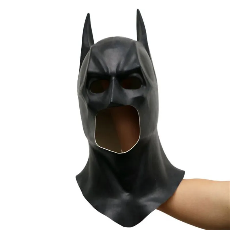 Взрослый ребенок Бэтмен маска Хэллоуин маскарадный бар вечерние супер герой Темный рыцарь Косплей Реквизит аксессуары латексная маска подарок