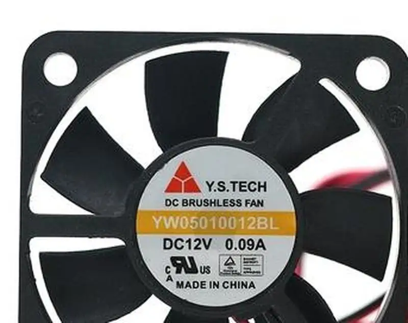 YW05010012BL 5010 12V 0.09A50*50*10MM 2 wire battery charger fanDevice