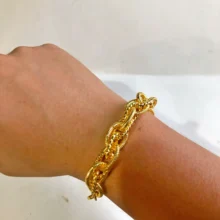 WANDO 1 шт. классический золотой цвет цепи браслеты для мужчин и женщин золотые ювелирные изделия браслеты Исламская Аравия Средний Восток африканские подарки